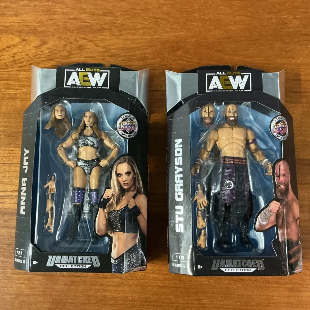 AEW All Elite Wrestling Upper Deck Series 3 Figures Lot Of 5